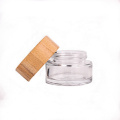 20g Refillable Cosmetic Container with Wood Screw Cap Makeup Jar
